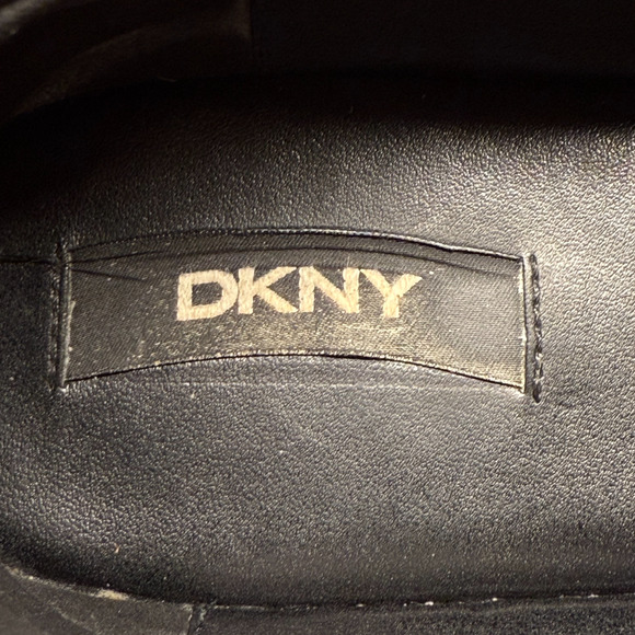 DKNY Orza Women's 9 Black Patent Platform Espadrille Sandals Slip-On Open Toe - Picture 12 of 13